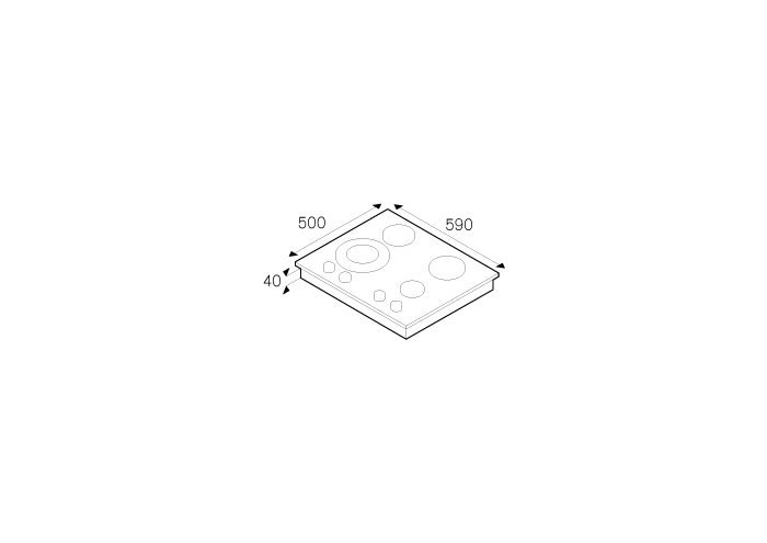 60 4-Burner Gas hob | Bertazzoni
